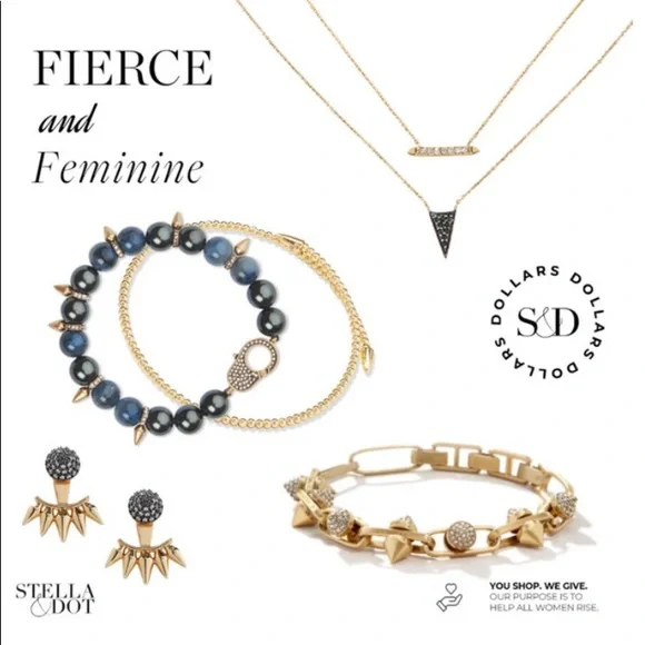 Stella and Dot | Renegade Beaded Stretch Bracelet - Picture 1 of 6